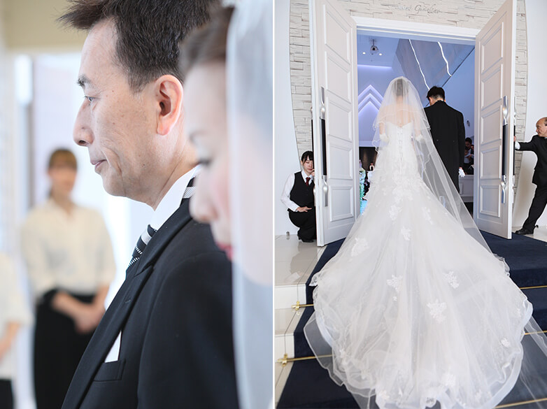 テーマはブルーウエディング 福井県福井市の結婚式 結婚式場 クイーンズコート グランシャリオ