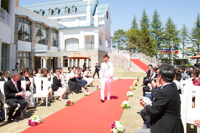 ゲストと過ごすガーデンウエディング 福井県越前市の結婚式 結婚式場 セントミッシェル ガーデンウェディング